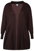 Longline Cardigan - Brown