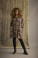 Leopard Print Tunic - Brown