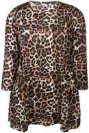 Leopard Print Tunic - Brown