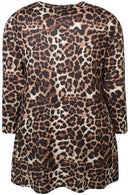 Leopard Print Tunic - Brown