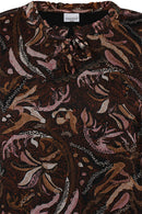 Print Top - Brown