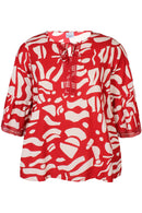 Bell Sleeve Top - Red