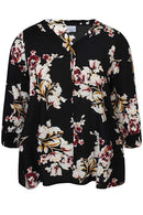 Black Print Top - Black Print