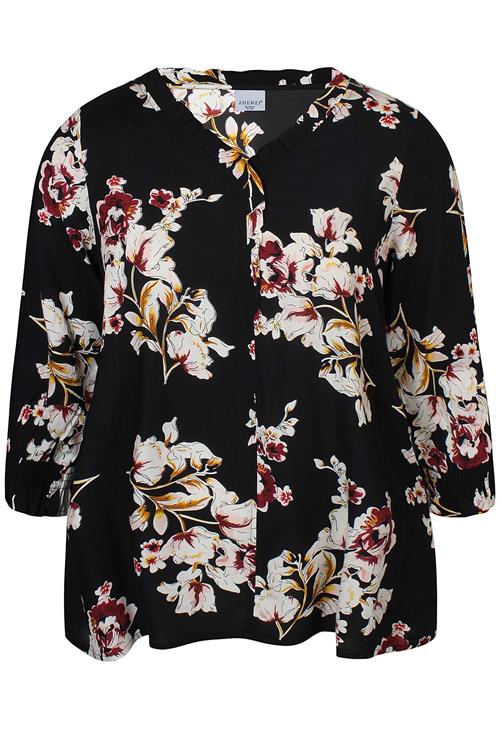 Black Print Top - Black Print