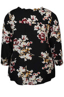 Black Print Top - Black Print