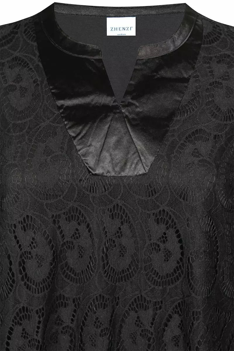 Black Lace Top - Black