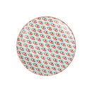 Green and Blue Geometric Stoneware Side Plate - 18cm