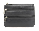 Zip Top Coin Purse - Black