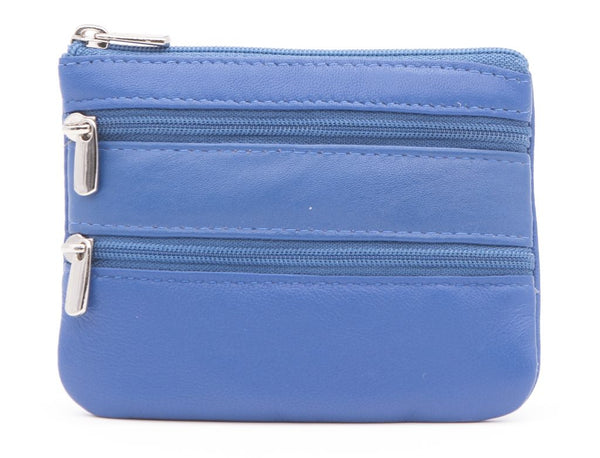 Zip Top Coin Purse - Cobalt