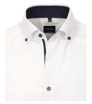 Long Sleeve Plain Shirt - White