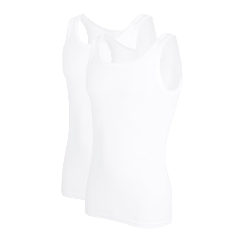 2 Pack Vest - White