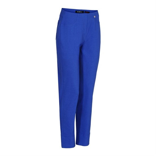 Bella Turn Up Crop Trouser - Royal Blue