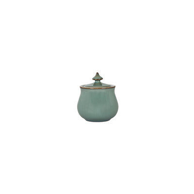 Regency Green Covered Sugar Bowl