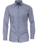 Long Sleeve Modern Fit Print Shirt - Light Blue