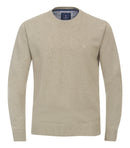 Round Neck Jumper - Beige/orange