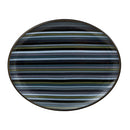 Jet Stripes Oval Platter