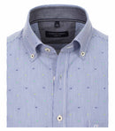 Check Leisure Short Sleeve Shirt - Light Blue