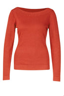 Boatneck Sweater - Brick