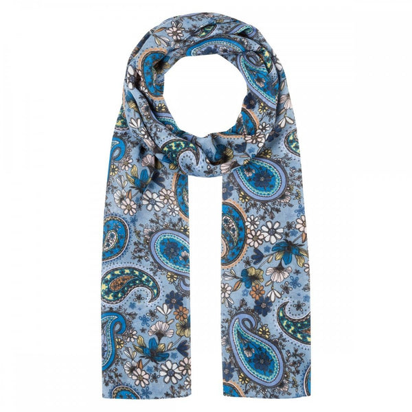 Paisley Scarf - Jeans Blue