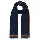 Jacquard Scarf - Dark Blue