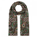 Twill Paisley Scarf - Green