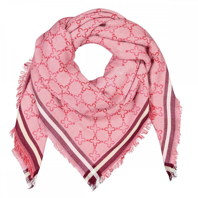 Wool Mix Scarf - Dark Rose