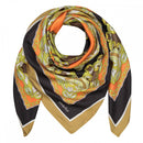 Paisley Sandwashed Silk Scarf - Camel