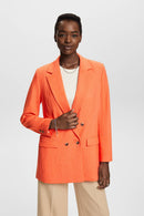 Oversized Blazer - Orange Red