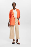 Oversized Blazer - Orange Red