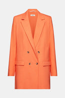 Oversized Blazer - Orange Red