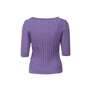 Ribbed Fitted Jumper - Lavender