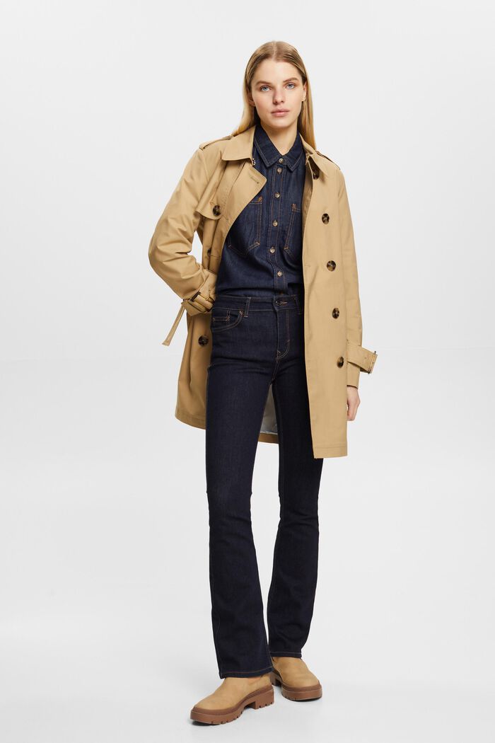 Western Blouse - Blue Dark Wash