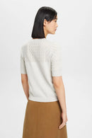 Short Sleeve Jumper - Pastel Grey