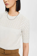 Short Sleeve Jumper - Pastel Grey