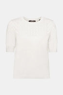 Short Sleeve Jumper - Pastel Grey