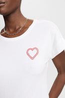 Heart Logo T-Shirt - White
