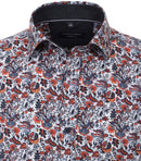 Long Sleeve Print Shirt - Light Blue