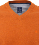 V Neck Jumper - Orange