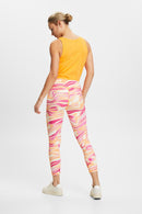 Print Leggings - Golden Orange