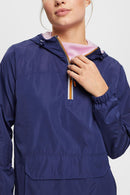 Hooded Windbreaker - Navy