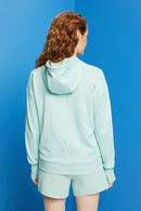 Zip Hoodie - Aqua Green
