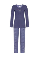 Motif Print Pyjama - Night Shadow