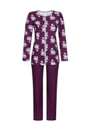 Button Up Pyjama - Bordeaux