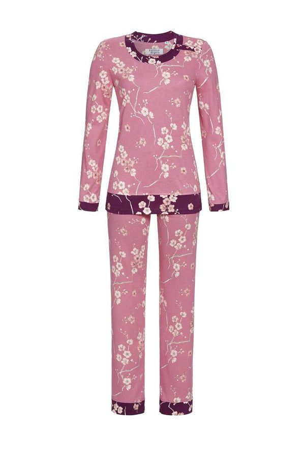 Floral Design Pyjama - Rose Wine