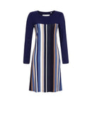 Striped Nightdress - Night Blue