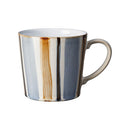 Brown Stripe Painted Large Handcrafted Mug