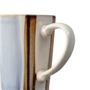 Brown Stripe Painted Large Handcrafted Mug