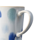 Blue Spot Painted Large Handcrafted Mug