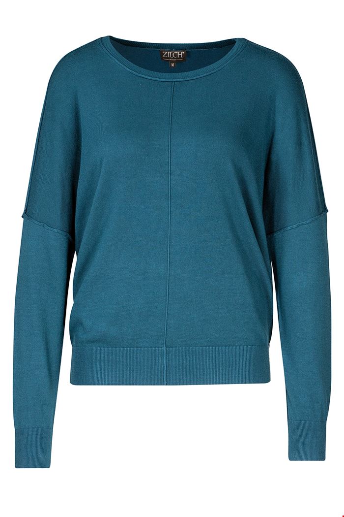 Round Neck Sweater - Petrol