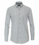 Print Leisure Long Sleeve Shirt - Light Blue